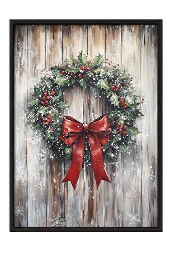 Postifull Black Framed Painting, Poster and Frame Set, New Year Comfort Series No:108761