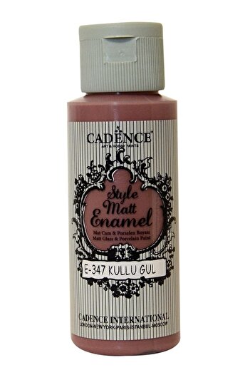 Cadence Style Mat Enamel Cam Boyası 347- Küllü Gül 59 ml (Porselen - Seramik Boyası)