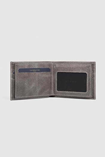 La La'Graccio Paris La'graccio Paris Чоловічий гаманець з натуральної шкіри Crazy Grey