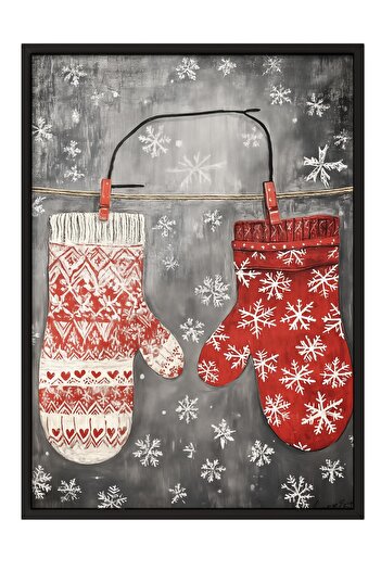 Postifull Black Framed Painting, Poster and Frame Set, New Year Comfort Series No:108766