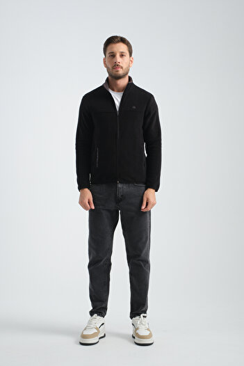 Shooter Ανδρικό φούτερ Fleece - Premium Winter, Minimal Embroidery, Regular Fit με φερμουάρ