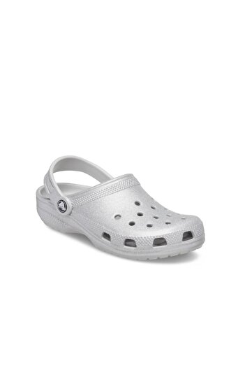 Crocs Classic Glitter Clog K Kids Slippers - Silver