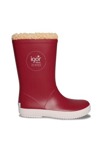 IGOR Splash Nautico Borreguito Kids Rain Boots - Red