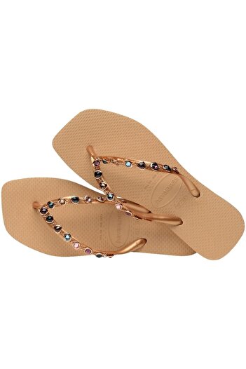 Havaianas Slim Square Luxury Terlik - Golden