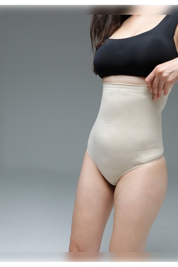 MİSTİRİK Lorica Seamless Knitted String Panties - Firming and Lifting, Skin Color