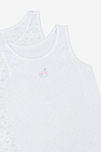 Penti Kız Çocuk Tiny Flowers 2li Çok Renkli Atlet