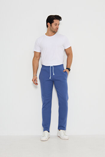 Black project Unisex Eşofman altı %100 pamuk kışlık rahat kesim İhracat kalitesi soft doku