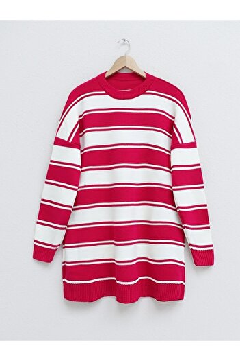 Modamorfo Thick Striped Loose Knitwear Tunic