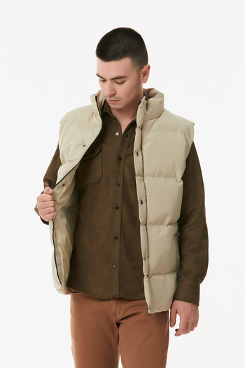 Fulla Moda Γιλέκο γιακά με κούμπωμα