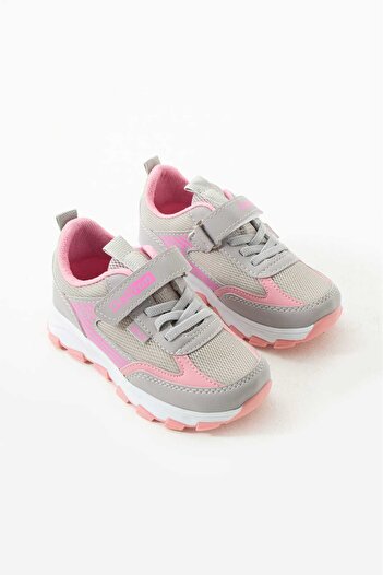 GAK RUN Sneakerși unisex pentru copii cu velcro, elastici, confortabili, casual, cu talpă din polietilenă ușoară