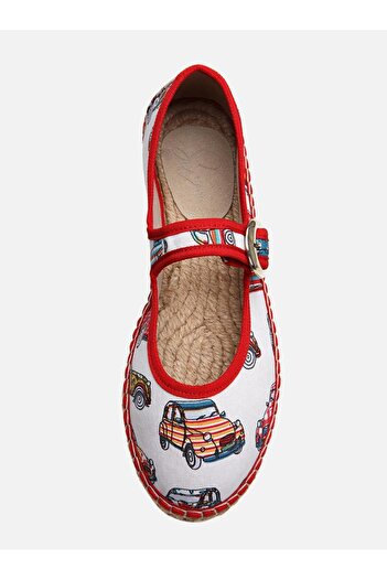 Su Espadril Paris Araba Kadın Düz Espadril