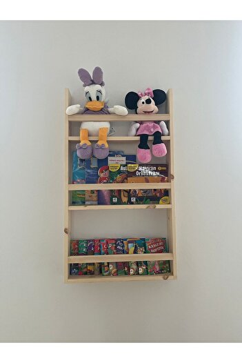 ÇağlaDesign Wooden Montessori Bookcase Children's Room 90*50*10 cm