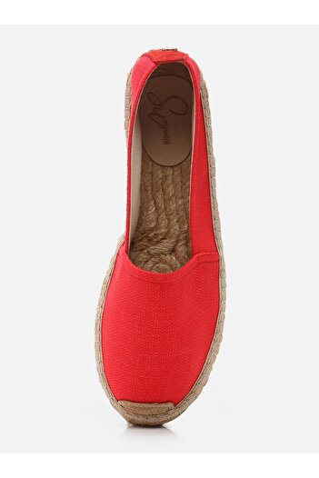 Su Espadril Nathalie Kırmızı Kadın Düz Espadril