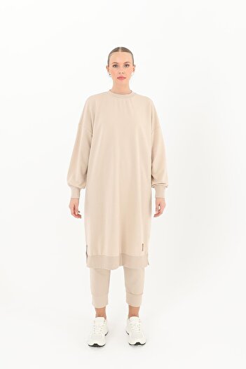 Soul Kadın Basic Tunic - 30645TUN - Koyu Bej