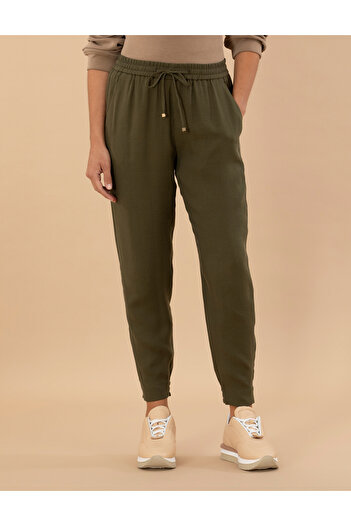 Pierre Cardin Brown Carrot Fit Fabric Trousers 50273098 -Vr238
