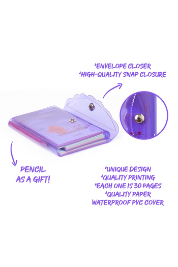 VUKİ Mini 3 Compartment Notebook with Pen