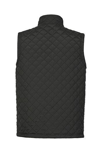 HAMİTOGULLARI Black Quilted Vest