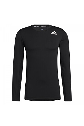 adidas Μπλούζα adidas Techfit Compression Μακρυμάνικο Μπλουζάκι, Μαύρο, Ανδρικό