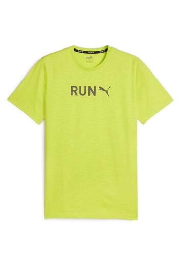 Puma T-shirt Puma Men S Graphic Tee Run, Green, Men