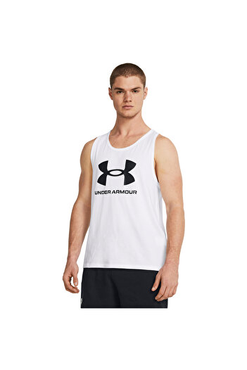 Under Armour T-shirt Under Armour Sportstyle Logo Tank, White, Men