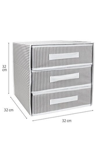 Emofom Drawer Organizer with 3 Compartments (32 cm X 32 cm X 32 cm)