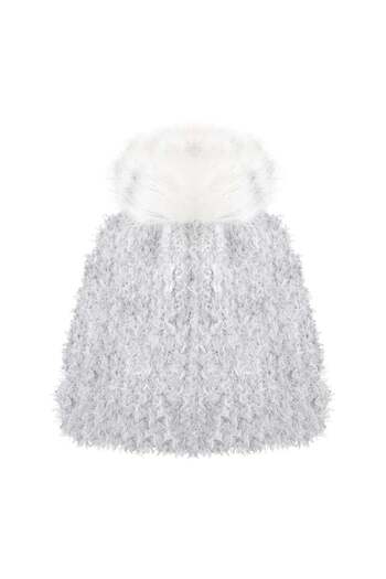 RİVUS Pompom Detailed Knitwear Beret - Gray