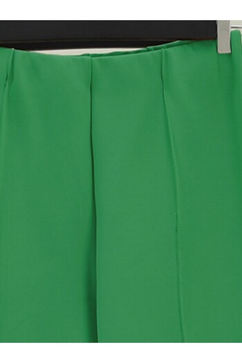 Modamorfo Spanish Leg Elastic Waist Lycra Trousers -Green