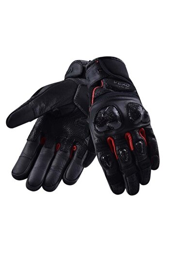 Vexo Gp Tech Pro Air Summer Leather Gloves Black-Red