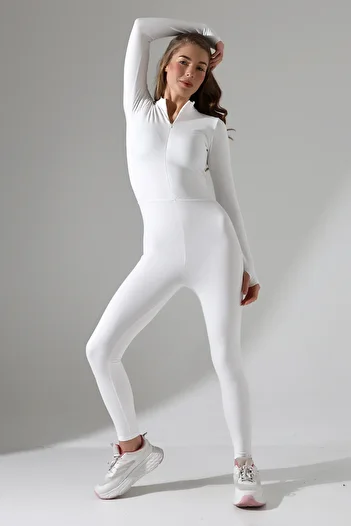 Zula Moda Salopetă sport pentru femei / Salopetă decoltată slim fit