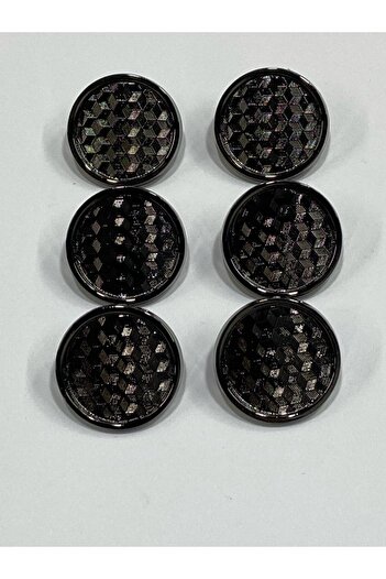 karantuhafiye Metal Button/Trench Coat Jacket Length/ Set of 6/2.3 cm/jx16/Black