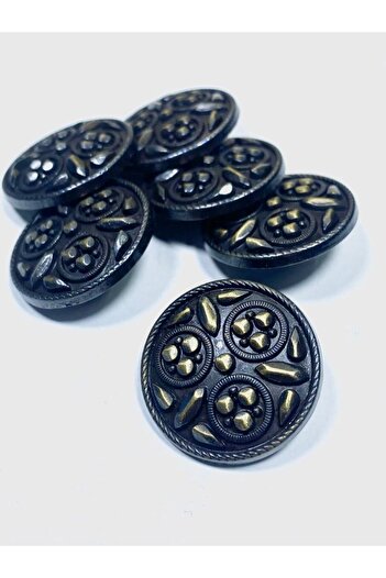 karantuhafiye Coat Coat Button / Metal Button / Antique Yellow / 3 Cm / Set of 6/mde