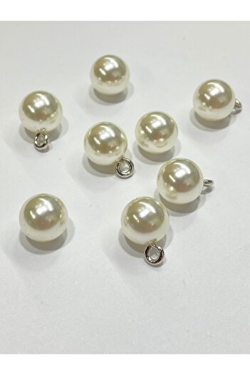 karantuhafiye Pearl Button with 8 Metal Clops - 1 cm