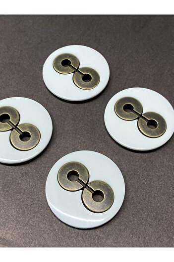 karantuhafiye Italian coat coat button / set of 4 / off white