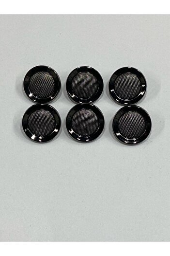 karantuhafiye Metal Button/Cardigan Vest Length/ Set of 6/1.8 cm/jx001/Black