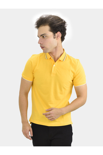 Giordano Men's Cotton Lycra Pique Slim Fit Polo