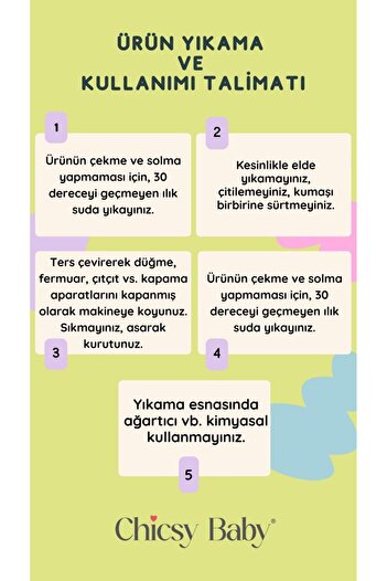 Chicsy Baby Kız Bebek Fitilli Fırfır Detaylı Pamuklu Zıbınlı  3'lü Bebek Takımı
