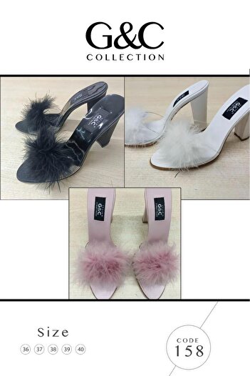 GC Gift & Dowry Stone Furry Slippers