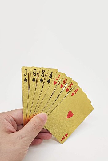 Weather Forecast Gold Playing Card Slippery Plastic Waterproof Playing Card Gin381Sr