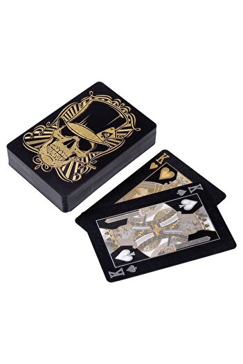 Weather Forecast Black Skull Playing Card Plastic Waterproof Playing Card Gin679Sy