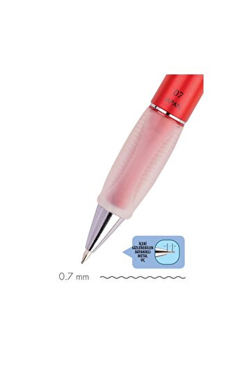 Serve Deep Versatil Uçlu Kalem 0.7mm - Metalik Kırmızı