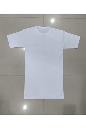 Şenay Men's Half Sleeve Single Jersey Undershirt Undershirt White 3 Pieces