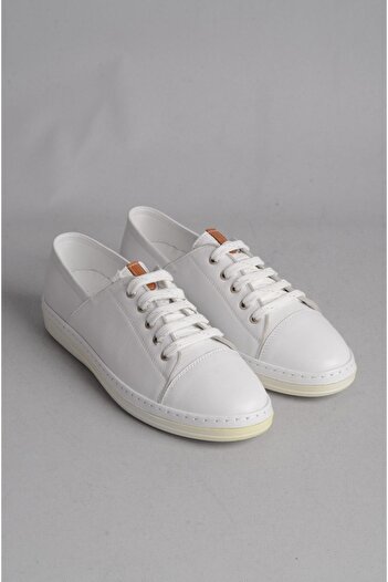 SEÇ KUNDURA Genuine Leather - Anatomical Women's Shoes Select 501 White
