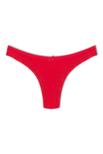 HNX Red Brazilian Cut Women's Panties 3-Piece