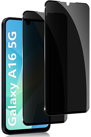 m.tk moveteck Samsung Galaxy A16 Ghost Screen Protector Glass Full Covering Hidden Tempered Glass 5D Glossy Privacy Glass