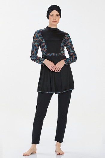 REMSA Lycra Full Covered Hijab Μαγιό Jalissa 9227 Μαύρο