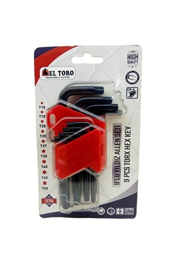 ELTORO El Toro 9 Piece Star Allen Set