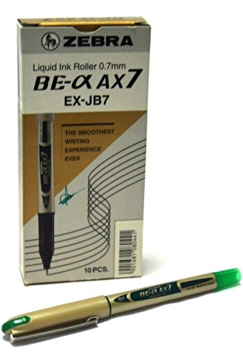 Zebra 0.7mm Liquid Ink Rollerball Pen 10 Pieces Set - Green