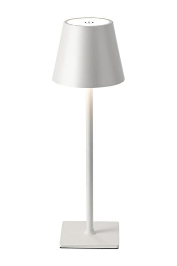 Taimi Wireless Table Lamp, Rechargeable 1800mAh, Metal, Portable, 2-Level Night Lighting White