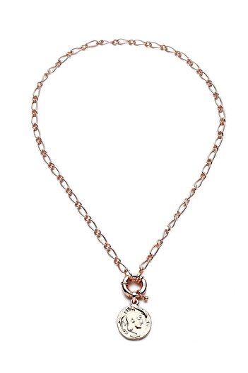 Modex Women's Rose Medallion Necklace Uk9284