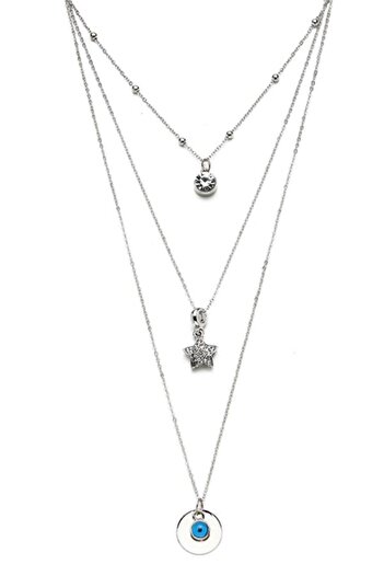 Modex Star figured triple necklace